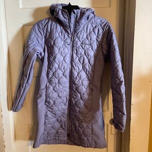Women’s Columbia long hooded jacket Large